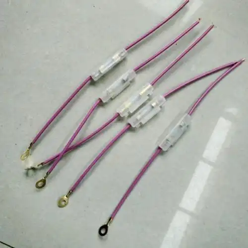 带线保险丝一个电动车配件15a电动三轮车保险丝保险管带线保险盒三轮