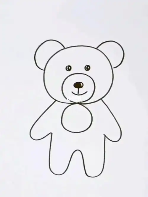 步骤图片五 动物-第1张北极熊简笔画图片大全北极熊怎么画动物简笔画