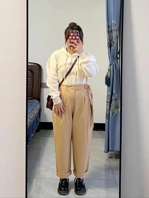 150cm120斤小个子微胖简约通勤穿搭