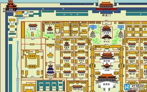 故宫平面图(北京故宫图文详解)