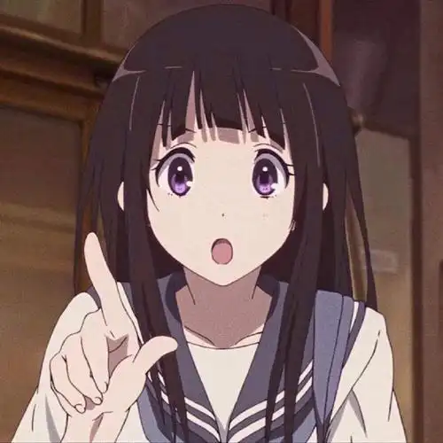 千反田爱瑠  #冰菓  #动漫头像  折木奉太郎有了,怎么能少的了千反田