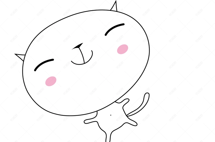 卡通可爱卖萌的猫咪