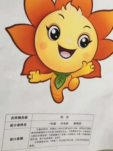 吉祥物征集——绛县第三实验小学一(3)小太阳班