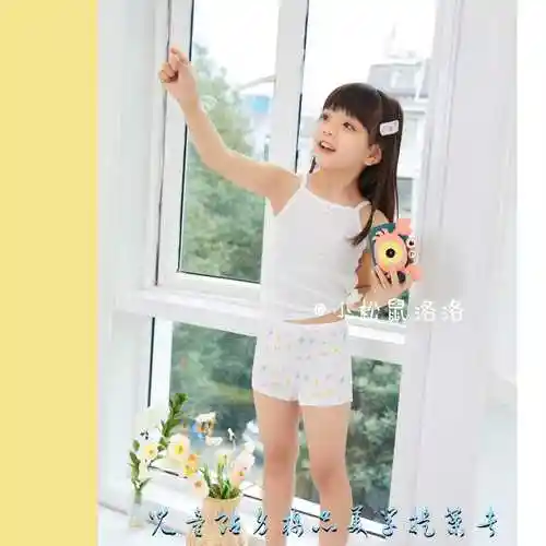 2022小松鼠洛洛春夏儿童内裤 竹浆棉内裤女童平角内裤