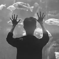 伤感黑白孤单背影男生头像