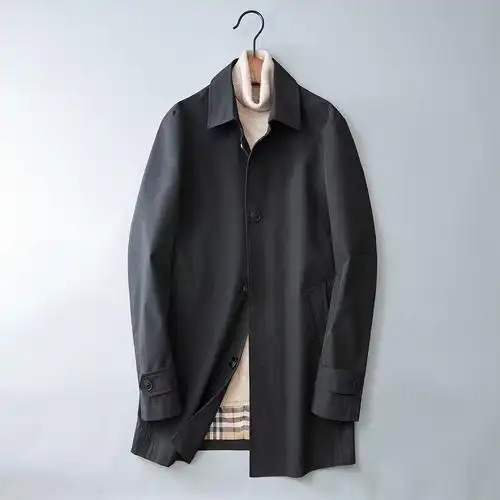 风衣男士中长英伦风翻领2020新款秋季商务休闲风衣