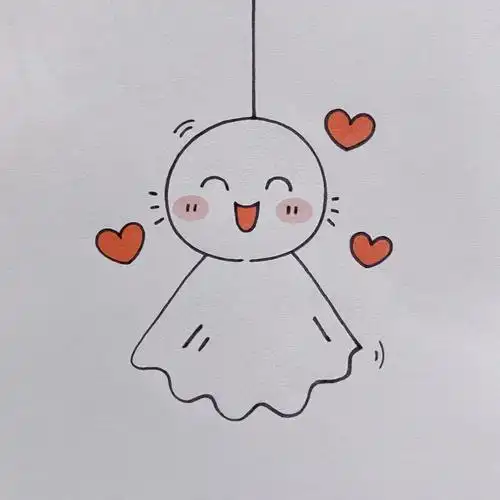 晴天娃娃简笔画教程