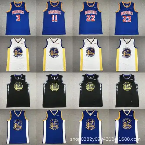 新赛季球衣warriors/金州勇士队篮球服#22维金斯#11汤普森#30库里
