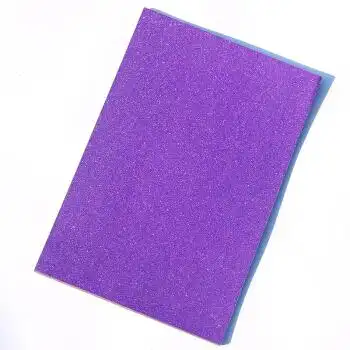 金粉纸 闪粉纸亮粉纸儿童diy手工材料a4卡纸金葱纸金粉卡纸 紫色 250