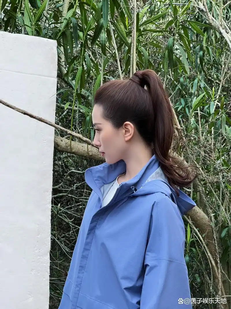 刘诗诗扎高马尾写真