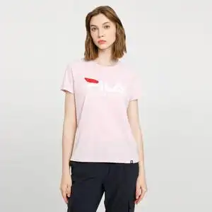 斐乐夏季女装短袖运动休闲大logo透气舒适简约时尚针织女式t恤