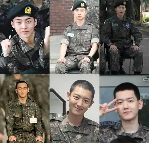 exo边伯贤军队训练照公开 白嫩逆龄似高中生