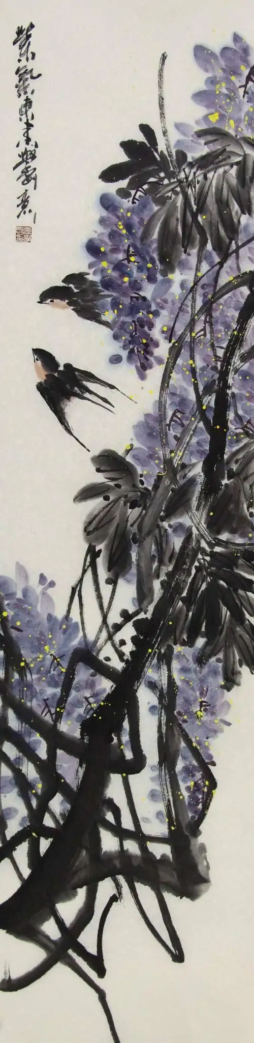 张学刚国画花鸟作品赏析富有自然生趣