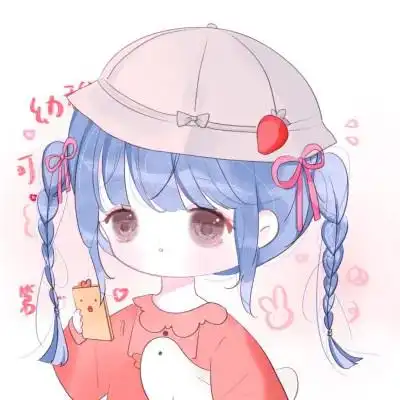 可爱的卡通头像女生呆萌