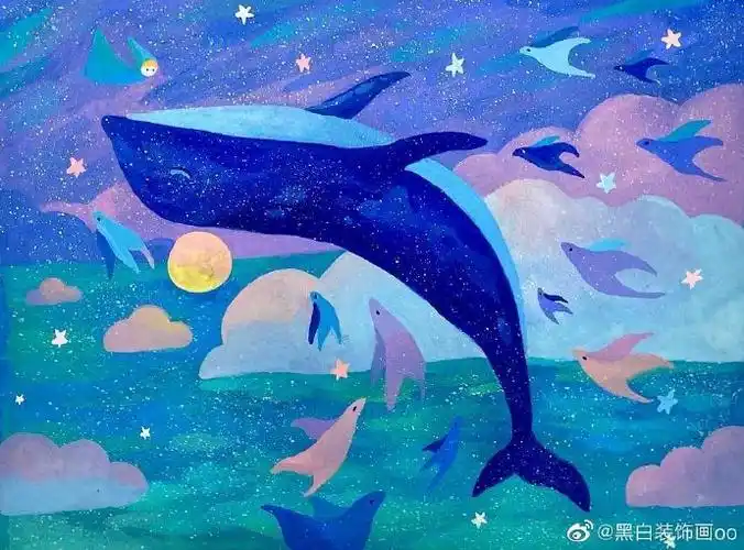 遇见艺术##绘画素材##丙烯画##儿童画教程##儿童画