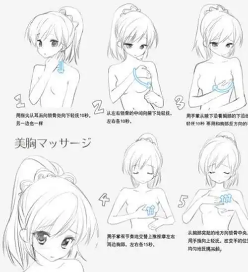 女性乳房按摩妙挺魔盒教你按摩胸部丰胸手法图解图