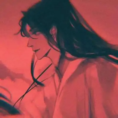 红色系动漫古风男头像孤独古风男妖孽头像