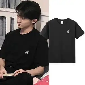 时代少年团周边马嘉祺同款衣服黑色短袖t恤男女装上衣夏季体恤衫