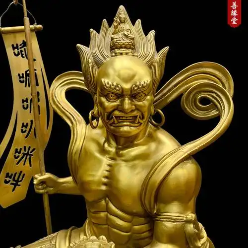 菩萨面然大士神像焰口鬼王乌尤佛堂家居供奉摆件