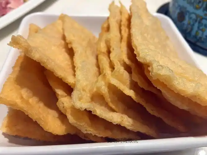 炸豆皮是我吃过的最脆嫩爽口的豆皮.