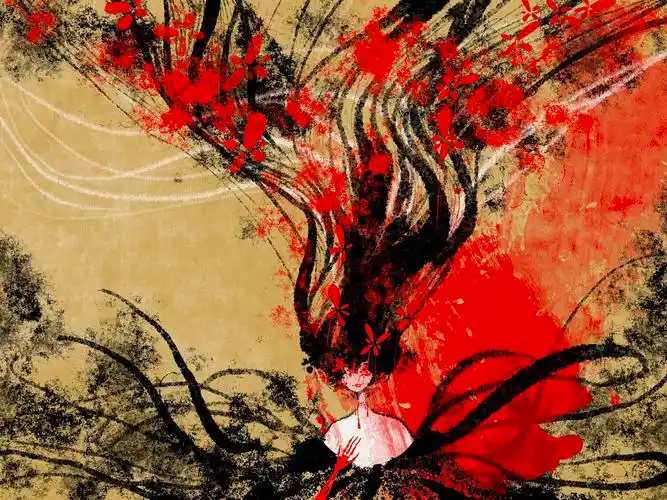 女鬼姐姐|插画|新锐潮流插画|食梦怪龙 - 原创作品 - 站酷 (zcool)