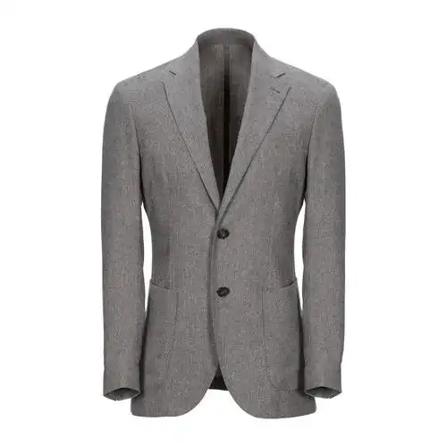 公价11700 经典一线 royal row 秋冬 半手工 修身 灰色薄毛呢西装