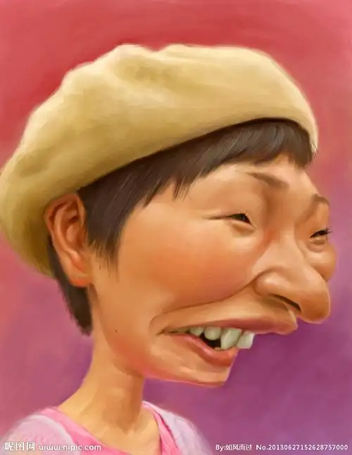 12:51:49夸张人物漫画大图 点击还原[ 视觉技法 ]手绘版画潜0_0同采自