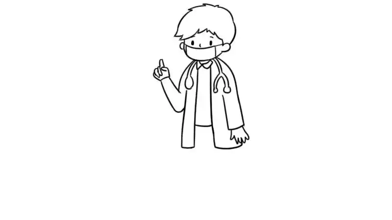 医生简笔画戴口罩 医生简笔画戴口罩怎么画