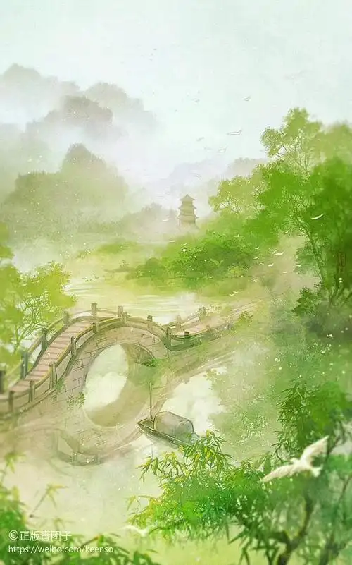 古风中国风插画壁纸,这意境太美了