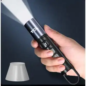 tcl手电筒强光充电小便携户外远射超亮家用超长续航多功能工作灯预售