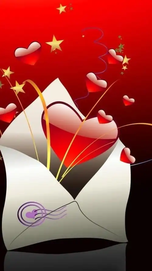22张爱情题材无水印手机壁纸欣赏--心心相印
