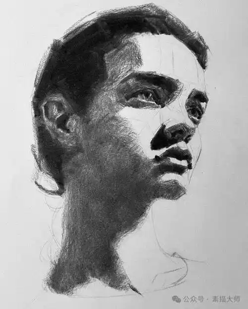 旧金山艺术大学教授oliversin女性肖像素描