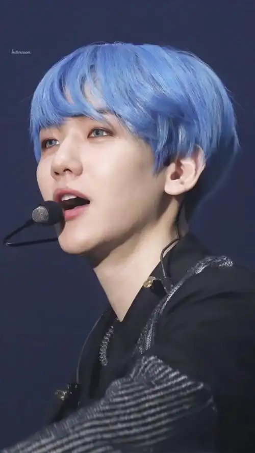 边伯贤/我太爱这一头海水蓝的发色了,蓝果贤我真的可以了