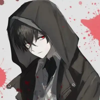 黑暗系,男生动漫头像