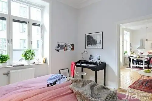 简约风格小户型经济型50平米卧室海外家居_齐家网装修效果图