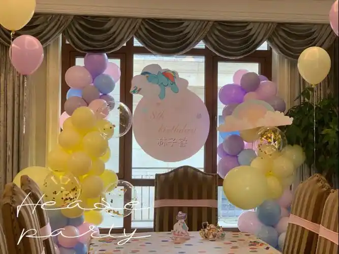 对小马宝莉痴迷到极致的girl家庭版生日派对真是太有爱啦#气球布置