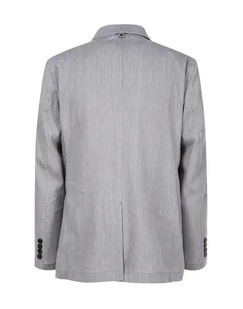 allegri_浅灰色 染色亚麻 西装外套