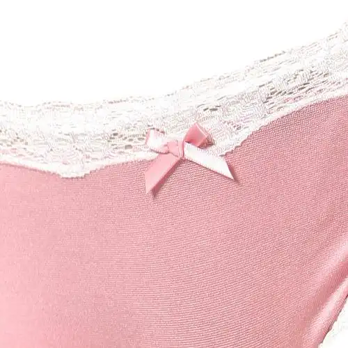 西丝娘娘 100%桑蚕丝豹纹女士新款 真丝平角内裤 3004 粉色 m