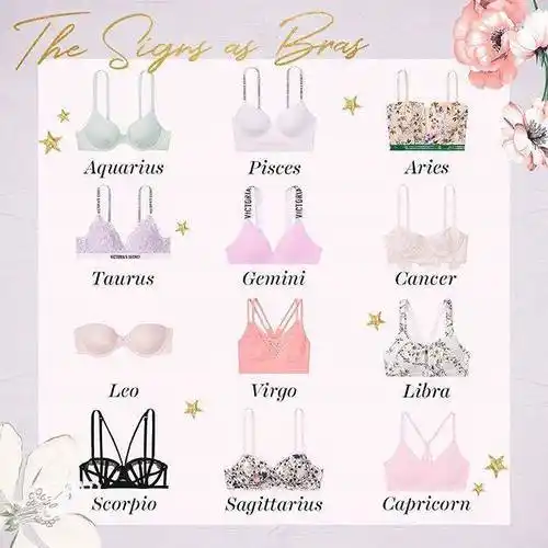 维多利亚的秘密公布属于12星座女性专属内衣,你觉得准吗?