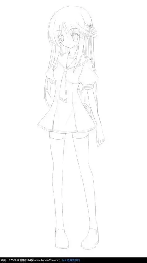 简笔画全身人物简单