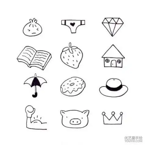 日常绘画简笔画 简笔画图片大全-普车都