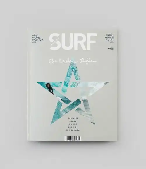 surf杂志封面的简洁改版 : designed by wedge & lever | website