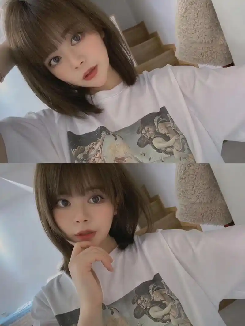 齐刘海搭配初恋头 1.