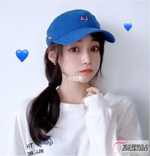 适合戴帽子的发型简单扎发1  1 波波马尾 space 先将头发扎成马尾