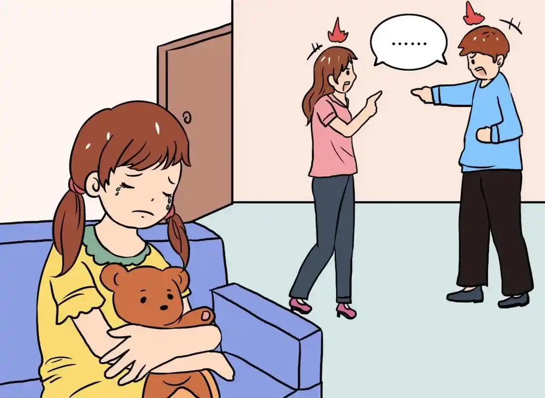 "爸爸妈妈吵架都是因为我",请别让大人的问题伤害了孩子.