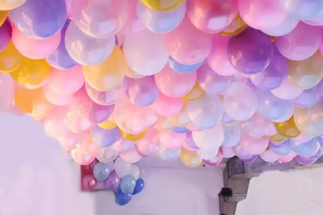 六一节教室布置用普通气球装饰墙面怎么简单又好看02步骤图解