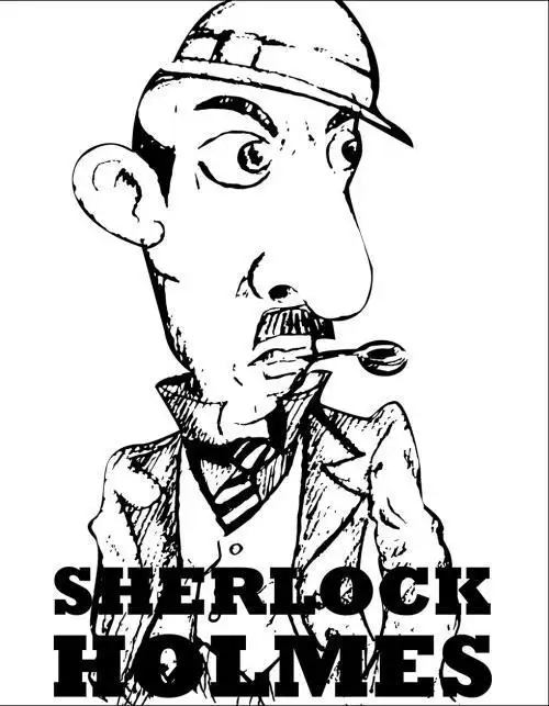 福尔摩斯可爱简笔画