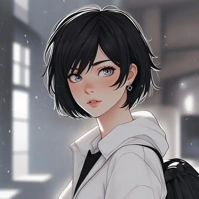 短发高冷女神范 9369♀15 短发女生也可以如此高冷,女神范十足!