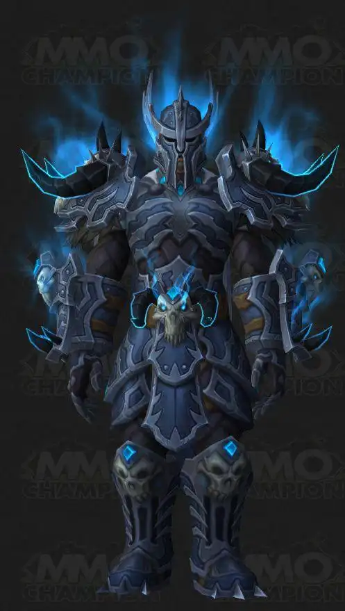 魔兽世界各职业t21模型来了,依次是战士,法师,牧师,死亡骑士,德鲁伊