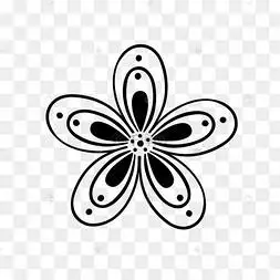 黑白线条手绘植物花朵下载 png下载psd手绘金色线描花纹下载 png下载